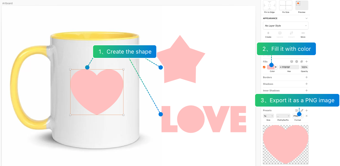 How to customize shapes in Image Design