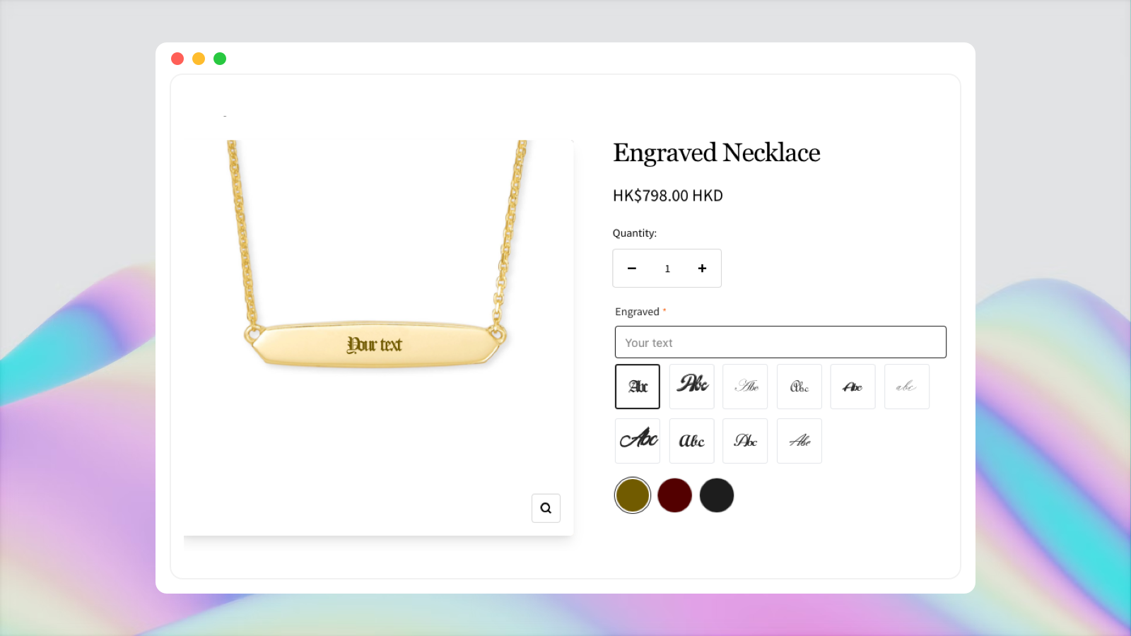 How to create a engraved necklace