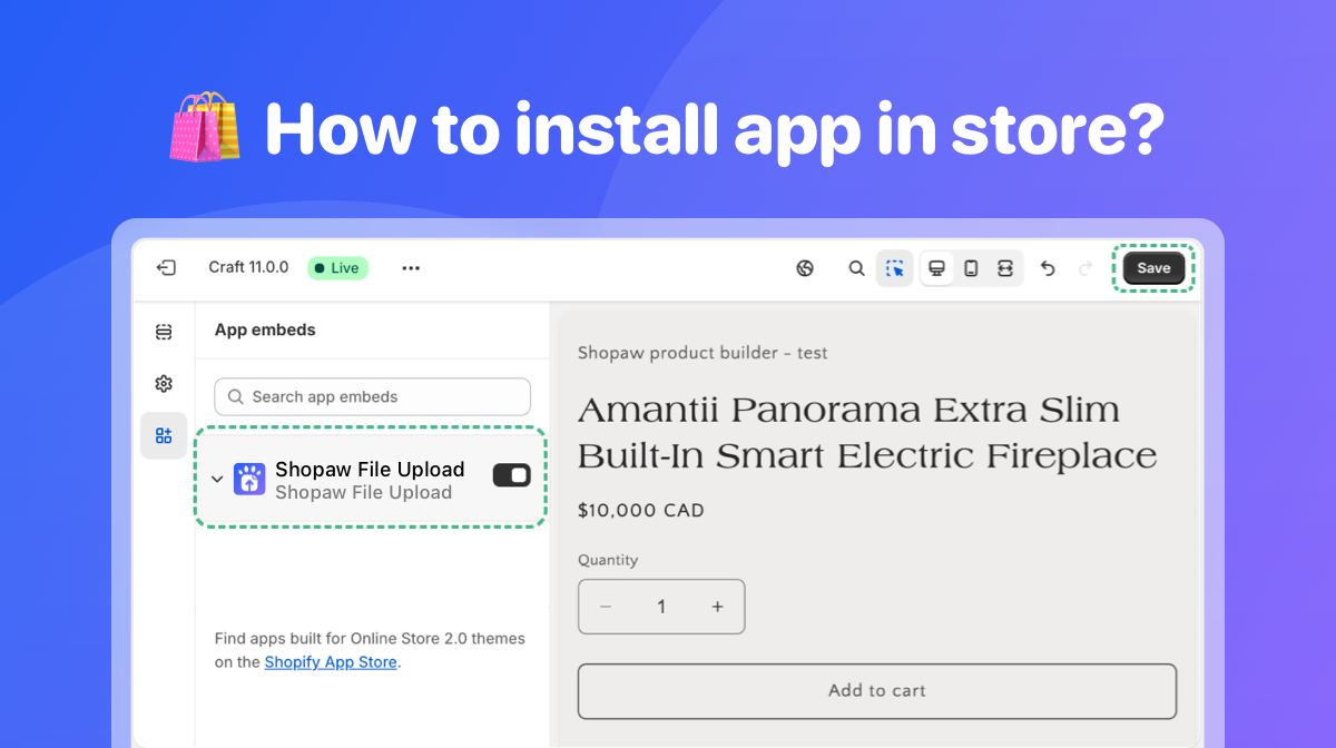 How to install app in store?