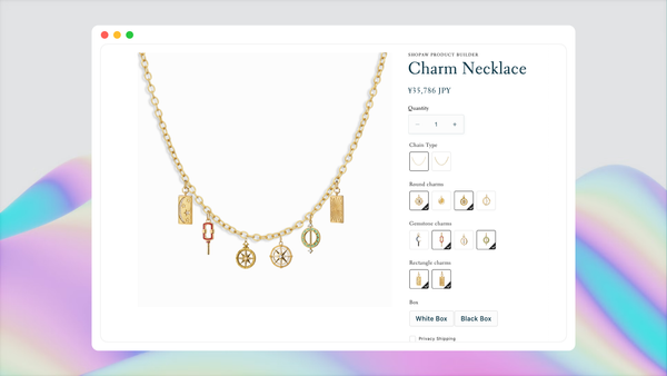 How to configure a Personalized Charm Necklace