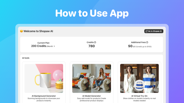 How to Use the Shopaw AI App 