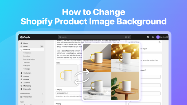 How to Change Shopify Product Image Background with Shopaw AI？