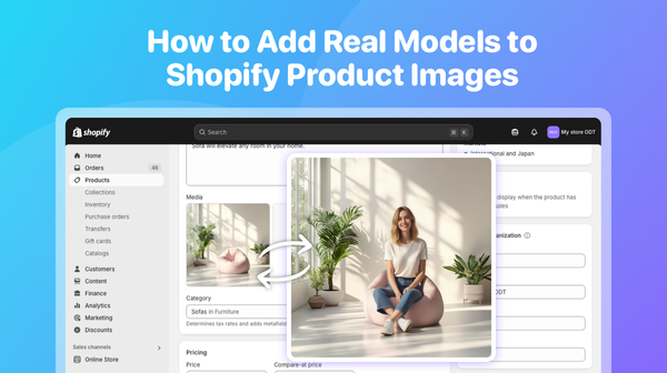 How to Add Real Models to Shopify Product Images with Shopaw AI 