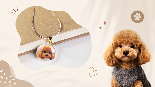 纯手绘宠物头像珍珠项链